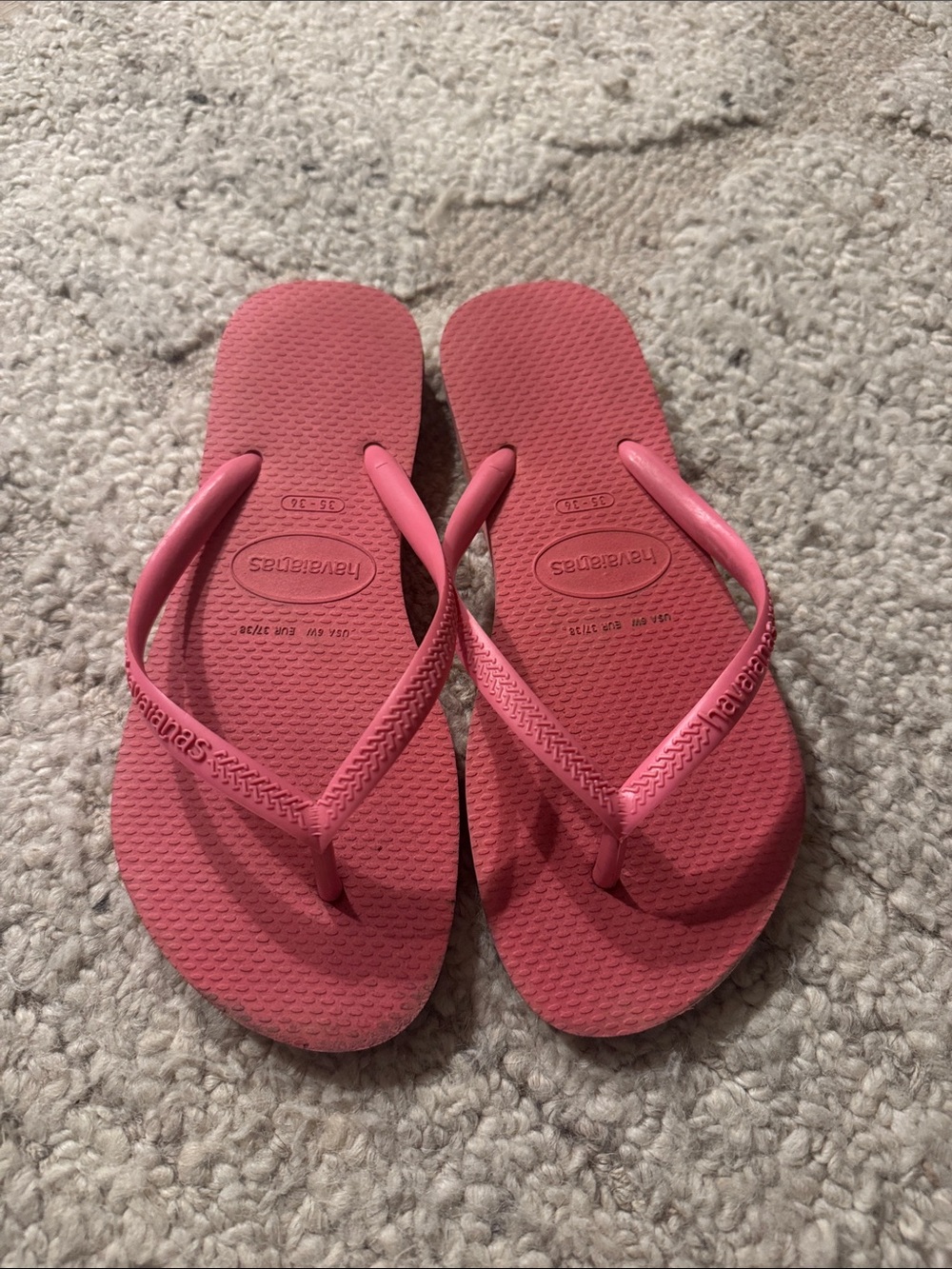 Havaianas Pink Classic Flip Flops us 6